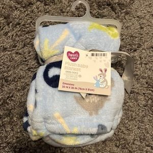 Plush baby blanket
